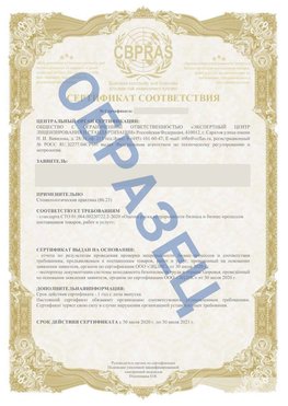 Образец Сертификат СТО 01.064.00220722.2-2020 Воронеж Сертификат СТО 01.064.00220722.2-2020 