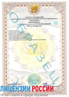 Образец сертификата соответствия (приложение) Воронеж Сертификат OHSAS 18001