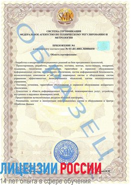 Образец сертификата соответствия (приложение) Воронеж Сертификат ISO 27001